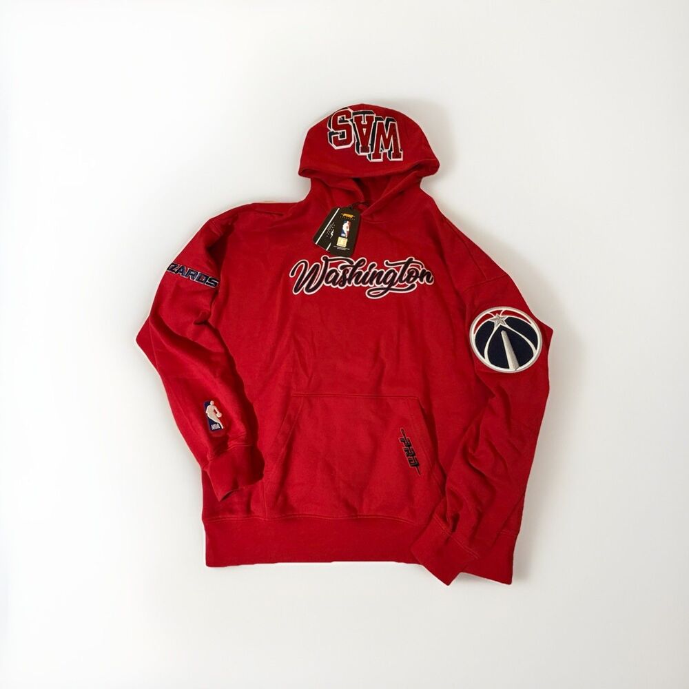 NWT Pro Standard Washington Wizards Red Pullover Hoodie Mens Medium